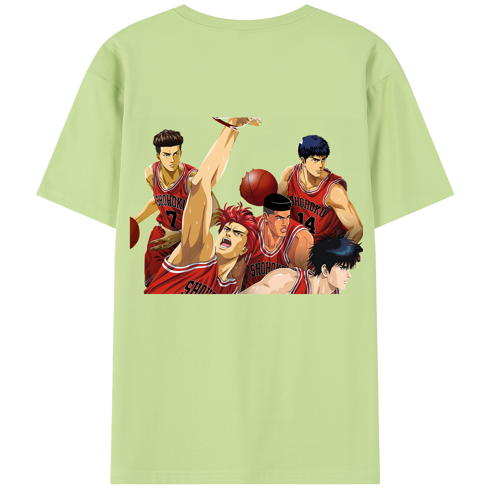 SLAM DUNK／スラムダンク 綿100％半袖Tシャツ（背面プリント）